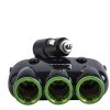 AWEI rozgałęźnik samochodowy C-353 gniazda zapalniczki 12V + 2 USB, rozdzielacz czarny/black